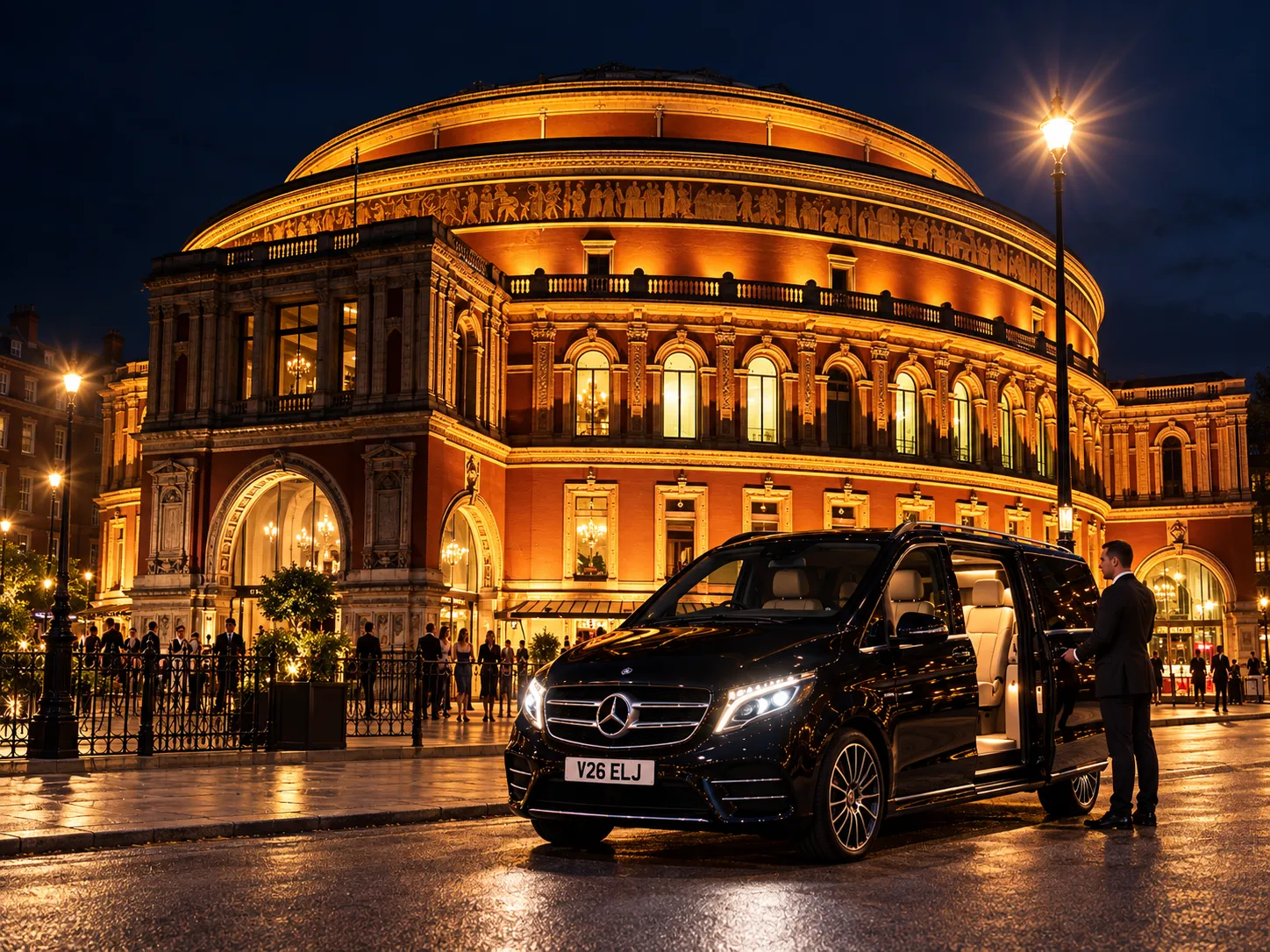 Royal Albert Hall Chauffeur Arrival Kensington