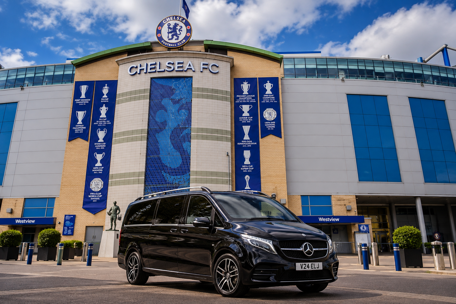 Chelsea football club chauffeur